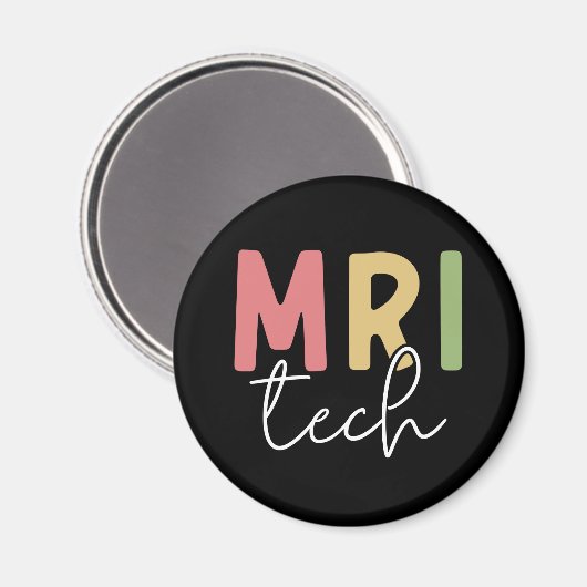 MRI Tech | Geschenke von MRT-Technologen Magnet (Vorderseite/Rückseite)
