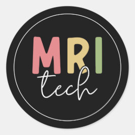 MRI Tech | Geschenke von MRT-Technologen Runder Aufkleber