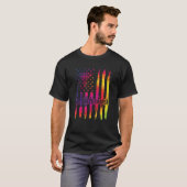 MRI Tech Magnetic Resonance Imaging Tech US Flag T-Shirt (Vorne ganz)