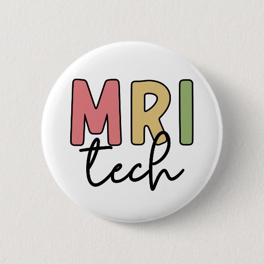 MRI Tech | MRT Technologe Radiologie Technologin Button (Vorderseite)