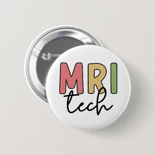 MRI Tech | MRT Technologe Radiologie Technologin Button (Vorne & Hinten)