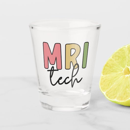 MRI Tech | MRT Technologe Radiologie Technologin  Schnapsglas (Vorderseite)