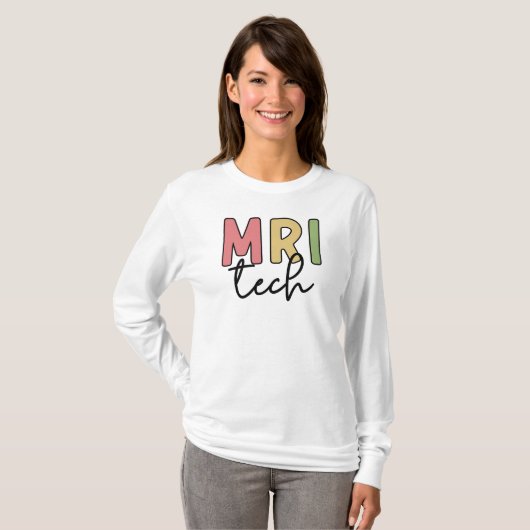 MRI Tech | MRT Technologe Radiologie Technologin T-Shirt (Vorne ganz)