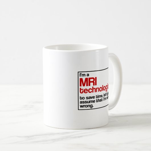 MRI Technologe Kaffeetasse (VorderseiteRechts)