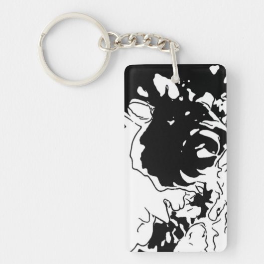 MRNStudios Blume Doodle Schlüsselanhänger (Vorderseite)