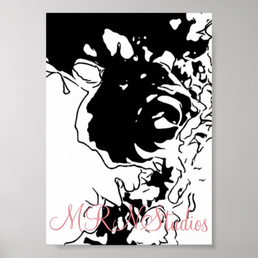 MRNStudios Flower Doodle Poster (Vorne)