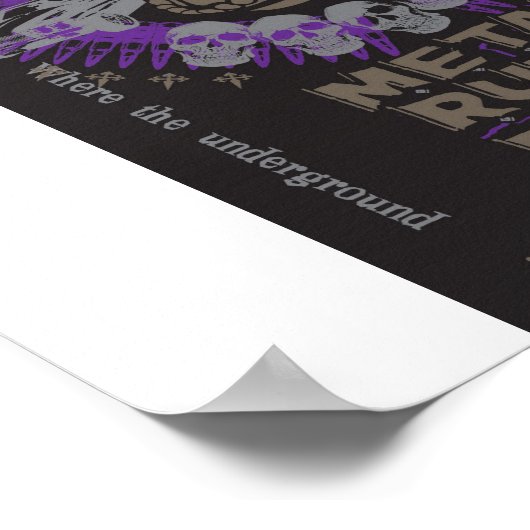 MRR Screening Skull Poster (Ecke)