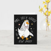 Mrs Albern Goose Couple Matching Wedding Funny Bri Karte (Gelbe Blume)