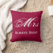 Mrs. Always right Kissen (Decke)
