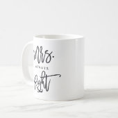 Mrs. Always right | Mrs.Trendy Script Personalisie Kaffeetasse (Vorderseite Links)