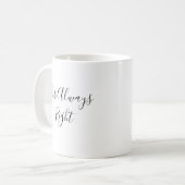 Mrs Always right Script Tasse Wedding Gift (Vorderseite Links)