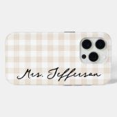 Mrs and Mr Matching iPhone Case Set for Newlyweds (Rückseite (Horizontal))