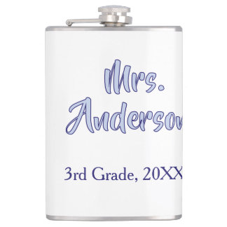 mrs anderson lehrerin dankeschön tag violetter sch flachmann