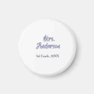 mrs anderson lehrerin dankeschön tag violetter sch magnet