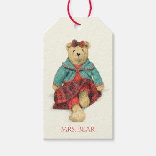 MRS. BEAR Geschenkanhänger (Vorderseite)