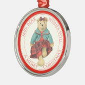 MRS. BEAR Premium Runde Ornamente + Text (Links)
