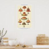 Mrs Beetons kalte Buffetgerichte Art Poster (Küche)