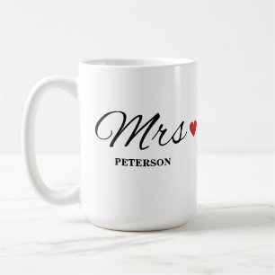 MRS Benutzerdefinierter Paarbecher Hochzeitsbecher Kaffeetasse