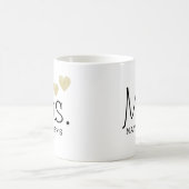 Mrs. Black Modern Script Custom Wedding neu Kaffeetasse (Mittel)