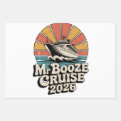 Mrs Booze Cruise 2026 Matching Couples  Geschenkpapier Set (Vorderseite 2)