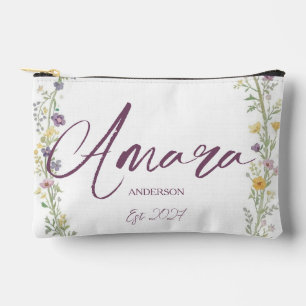 Mrs Bride Elegante Neuvermählte Personalisiert Zubehörtasche