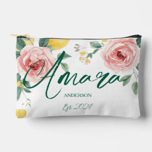 Mrs Bride Elegante Neuvermählte Personalisiert Zubehörtasche