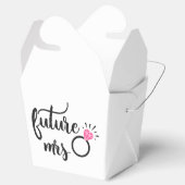 Mrs Bride To Be Wedding Brautparty Schwarz-weiß Geschenkschachtel (Geöffnet)