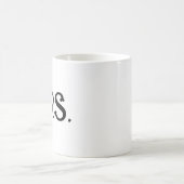 MRS. BRIDE WEDING EHEFRAU KAFFEE TASSE (Mittel)