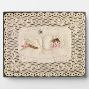 Mrs. Caudle's Curtain Lesung, Victorian card from Fotoplatte