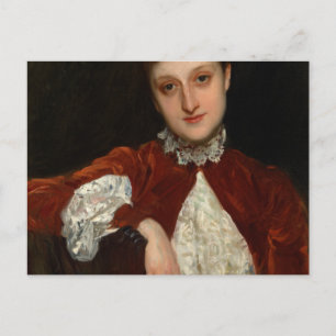 Mrs. Charles Deering, Marion Denison Whipple, 1888 Postkarte