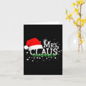Mrs Claus Christmas Couples Matching Her Xmas Paja Karte (Gelbe Blume)
