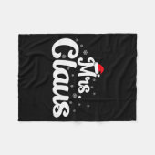 Mrs Claus Christmas Family Matching Pajama  Fleecedecke (Vorderseite (Horizontal))