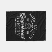 Mrs Claus Gingerbread Bakery Christmas Women Fleecedecke (Vorderseite (Horizontal))