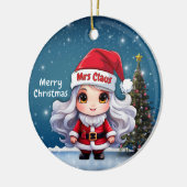 Mrs Claus 🤶 🎄 Keramik Ornament (Links)