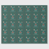 Mrs. Claus macht Pilates Geschenkpapier (Flach)