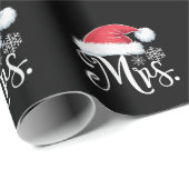 Mrs Claus Paples Matching Christmas Pajamas Santa Geschenkpapier (Rolleneckpunkt)