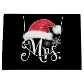 Mrs Claus Paples Matching Christmas Pajamas Santa Große Geschenktüte (Vorderseite)