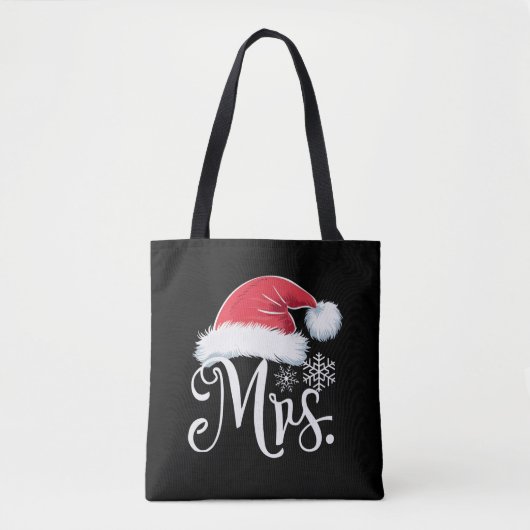 Mrs Claus Paples Matching Christmas Pajamas Santa Tasche (Vorderseite)