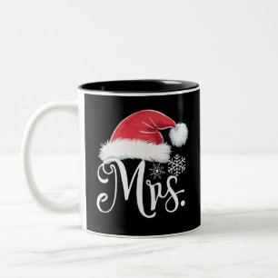 Mrs Claus Paples Matching Christmas Pajamas Santa Zweifarbige Tasse