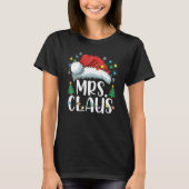 Mrs Claus Santa Hat Christmas Matching Couples Paj T-Shirt (Vorderseite)