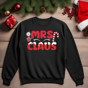 Mrs Claus Schmelzender Schnee Weihnachtspullover Sweatshirt