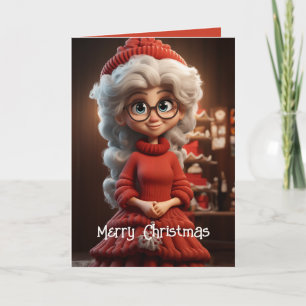Mrs Claus Strickkleid Karte
