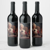 Mrs Claus Wine Bottle Label Weinetikett (Flaschen)