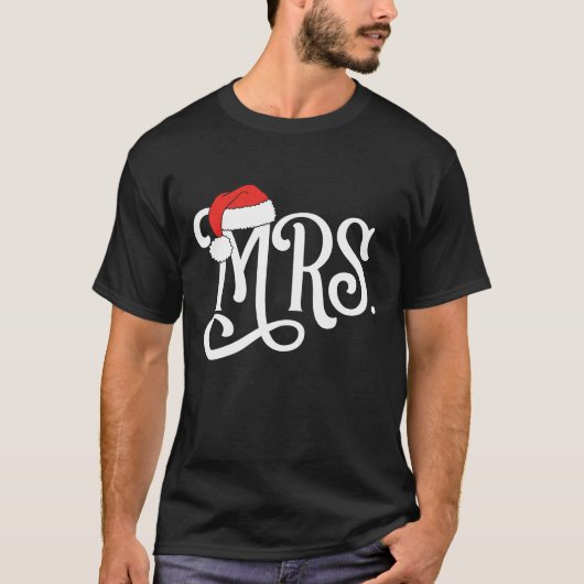 Mrs. Couples Weihnachtsmann hat Mr. und Mrs. T-Shirt (Vorderseite)