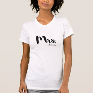 Mrs. Customizable New Name Book Themed Shirt