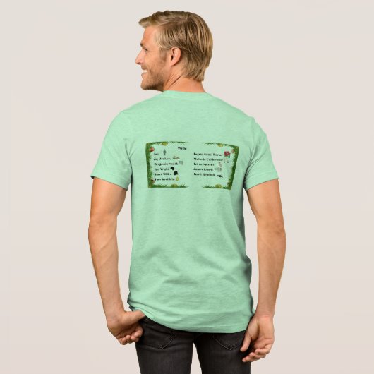 Mrs. Dilbers Weihnachtslied Tri-Blend Shirt (Rückseite voll)