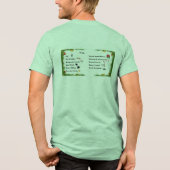 Mrs. Dilbers Weihnachtslied Tri-Blend Shirt (Rückseite)