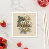 MRS. Erste Weihnachtsfeier Serviette (Beispiel)