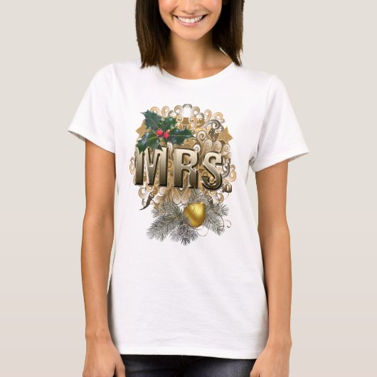 MRS. Erste Weihnachtsfeier T-Shirt (Vorderseite)