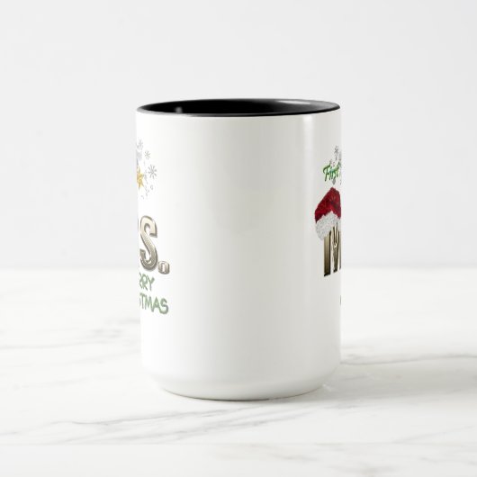 MRS. Erste Weihnachtsfeier Tasse (Zentrum)